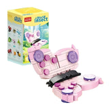 Set de Constructie, Flippy, Model Fluture, Lumea Insectelor Mini, 115 Piese, Model 3D, Jucarie Educativa STEM, +6 Ani, Plastic ABS, 11 x 7 x 7 cm, Roz - vivimall.ro