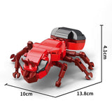 Set de Constructie, Flippy, Model Furnica de Foc, Lumea Insectelor Mini, 128 Piese, Model 3D, Jucarie Educativa STEM, +6 Ani, Plastic ABS, 11 x 7 x 7 cm, Rosu - vivimall.ro