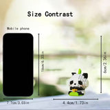 Set de Constructie, Flippy, Model Panda cu Bambus, 159 Piese, Model 3D, Jucarie Educativa STEM, +6 Ani, Plastic ABS, 7.8 x 4.1 x 11.3 cm, Mov - vivimall.ro
