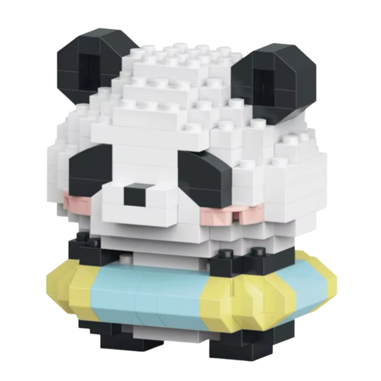Set construcție Flippy Panda 180 piese, vedere de sus, culoare verde deschis, jucărie educativă