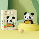 Set de Constructie, Flippy, Model Panda cu Lemn, 167 Piese, Model 3D, Jucarie Educativa STEM, +6 Ani, Plastic ABS, 7.8 x 4.1 x 11.3 cm, Bej - vivimall.ro