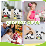 Set de Constructie, Flippy, Model Panda cu Pepene Verde, 160 Piese, Model 3D, Jucarie Educativa STEM, +6 Ani, Plastic ABS, 7.8 x 4.1 x 11.3 cm, Portocaliu - vivimall.ro