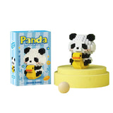 Set de Constructie, Flippy, Model Panda cu Rata, 179 Piese, Model 3D, Jucarie Educativa STEM, +6 Ani, Plastic ABS, 7.8 x 4.1 x 11.3 cm, Albastru Inchis - vivimall.ro