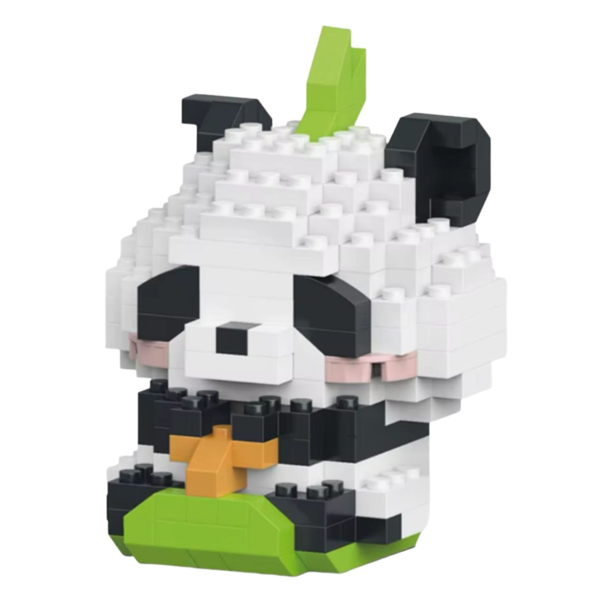 Set de Constructie, Flippy, Model Panda in Iarba, 161 Piese, Model 3D, Jucarie Educativa STEM, +6 Ani, Plastic ABS, 7.8 x 4.1 x 11.3 cm, Gri - vivimall.ro