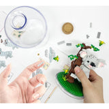 Set de Construit in Sticla, Flippy, 608 Piese, din Plastic, +14 Ani, 10 x 19.6 cm, Model Koala, Multicolor - vivimall.ro