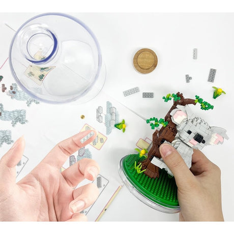 Set de Construit in Sticla, Flippy, 608 Piese, din Plastic, +14 Ani, 10 x 19.6 cm, Model Koala, Multicolor - vivimall.ro