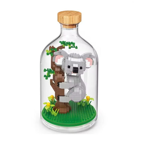 Set de Construit in Sticla, Flippy, 608 Piese, din Plastic, +14 Ani, 10 x 19.6 cm, Model Koala, Multicolor - vivimall.ro