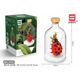 Set de Construit in Sticla, Flippy, 379 Piese, din Plastic, +14 Ani, 10 x 19.6 cm, Model Buburuza, Multicolor - vivimall.ro
