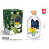 Set de Construit in Sticla, Flippy, 392 Piese, din Plastic, +14 Ani, 10 x 19.6 cm, Model Fluture, Multicolor - vivimall.ro