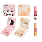 Set machiaj Kevin&Coco Panda deschis, dimensiuni 10.2x10.2x1.5 cm, vedere de sus