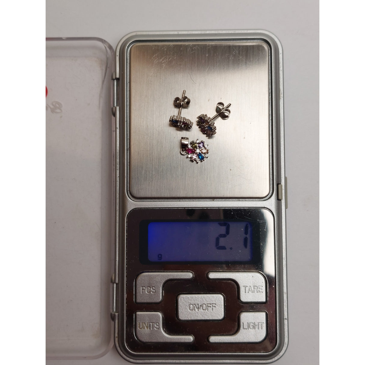Сребърна снежинка 925 с цветни камъни, Jolie Silver, 2.1G
