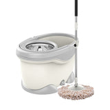 Set Galeata Si Mop Rotativ 360°, Cu Dubla Actiune Centrifuga, Pentru Uz Casnic, Maner Din Otel Inoxidabil Telescopic, 2 Capte Din Bumbac, Resigilat - vivimall.ro