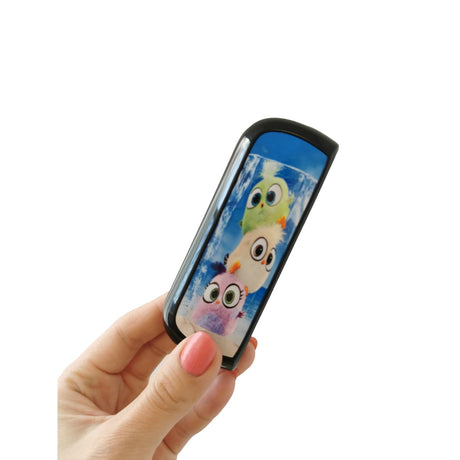 Set Husa Si Capac Plastic Flippy, pentru IQOS Iluma, de Protectie, Capac Magnetic, Anti Soc si Zgarieturi, 20 gr, 12 x 4 x 2.5 cm, Model Pasari, Negru - vivimall.ro