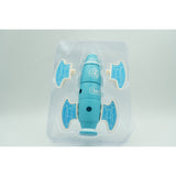 Set inteligent de blocuri magnetice pentru copii, 8 piese, cutie depozitare, racheta, albastru - vivimall.ro