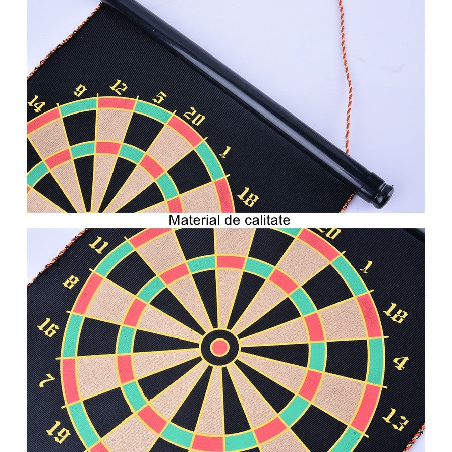 Set Joc Darts Vivimall, Doua Fete pentru Joc, 6 Sageti Incluse, Magnetic, Dimensiuni 37 x 40 cm, Design clasic, Multicolor - vivimall.ro