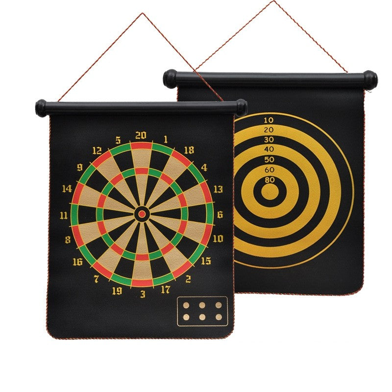 Set Joc Darts Vivimall, Doua Fete pentru Joc, 6 Sageti Incluse, Magnetic, Dimensiuni 37 x 40 cm, Design clasic, Multicolor - vivimall.ro