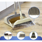 Set matura si faras cu coada, Vivimall, Pentru uz casnic, Plastic/Otel, Maro/Bej, Depozitare verticala, 26x25.5x83 cm, Resigilat - vivimall.ro