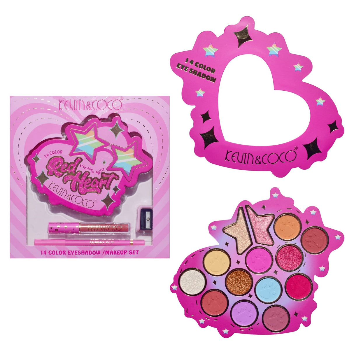 Set Machiaj Red Heart | LuxeBeauty - vivimall.ro