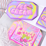 Paleta de Machiaj, KEVIN & COCO, Violet Ice Cream, Fard de Pleoape, 22 culori, 19 x 13.7 x 1.3 cm - vivimall.ro