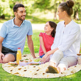 Set patura flanel si caciula Vivimall, forma lipie, pentru nou-nascuti, material poliester, 85 cm, crem - vivimall.ro