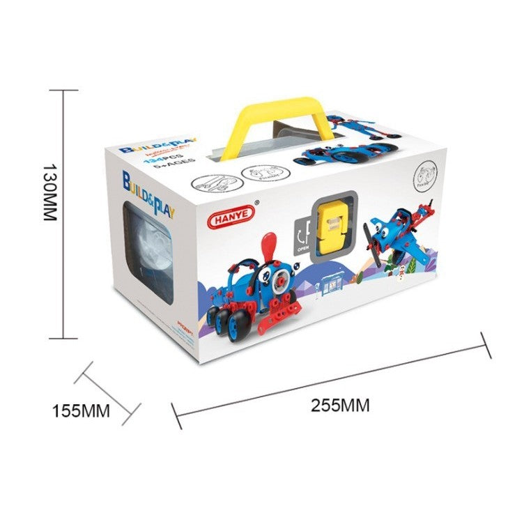 Set construit masini educativ 134 piese | TechBuilders - vivimall.ro