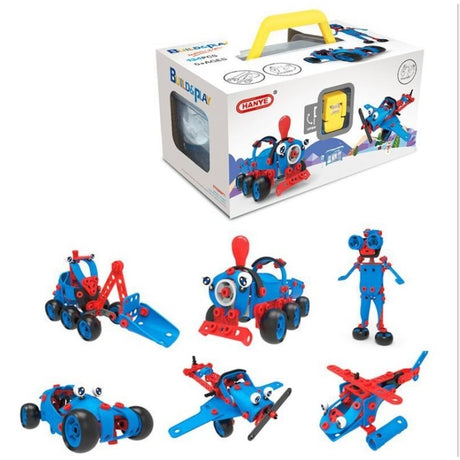 Set construit masini educativ 134 piese | TechBuilders - vivimall.ro