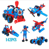 Set pentru construit masini, Vivimall, Educativ si creativ, 134 piese - vivimall.ro