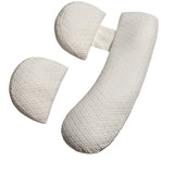 Set Perna pentru Gravide, Vivimall, Husa Detasabila, Spuma Moale, Utilizare in Forma H si U, Reglabila, Latime Ajustabila, Proactive, Crem - vivimall.ro