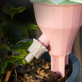 Комплект капкообразуватели, с клапан, за напояване, цветен дизайн, регулируема скорост, закрепване с щракване, практичен, 16,8 x 9 см, розов