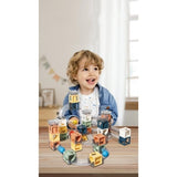 Set piese magnetice de constructie, Vivimall, Cu tobogane si bile, 41 piese, Multicolor - vivimall.ro