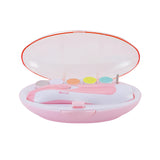 Set Pila Electrica pentru Copii si Bebelusi, Vivimall, ABS, 6 Accesorii, cu Lumina LED, Roz Alb - vivimall.ro