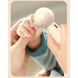 Set Pila Electrica, Vivimall, pentru Copii si Bebelusi, din ABS, 6 Accesorii, Incarcare USB, cu Lumina Led, 11.5 x 5.5 cm, Alb - vivimall.ro