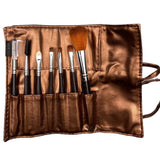 Set Portabil 7 Pensule De Machiaj Cu Husa - vivimall.ro