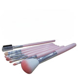 Set Portabil 7 Pensule De Machiaj Cu Husa - vivimall.ro