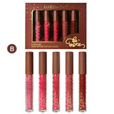 Set Rujuri de Buze, KEVIN &amp; COCO, Be Mine 5 Culori, 14.4 x 10.9 x 2.5 cm, Roz/Rosu, Varianta B - vivimall.ro