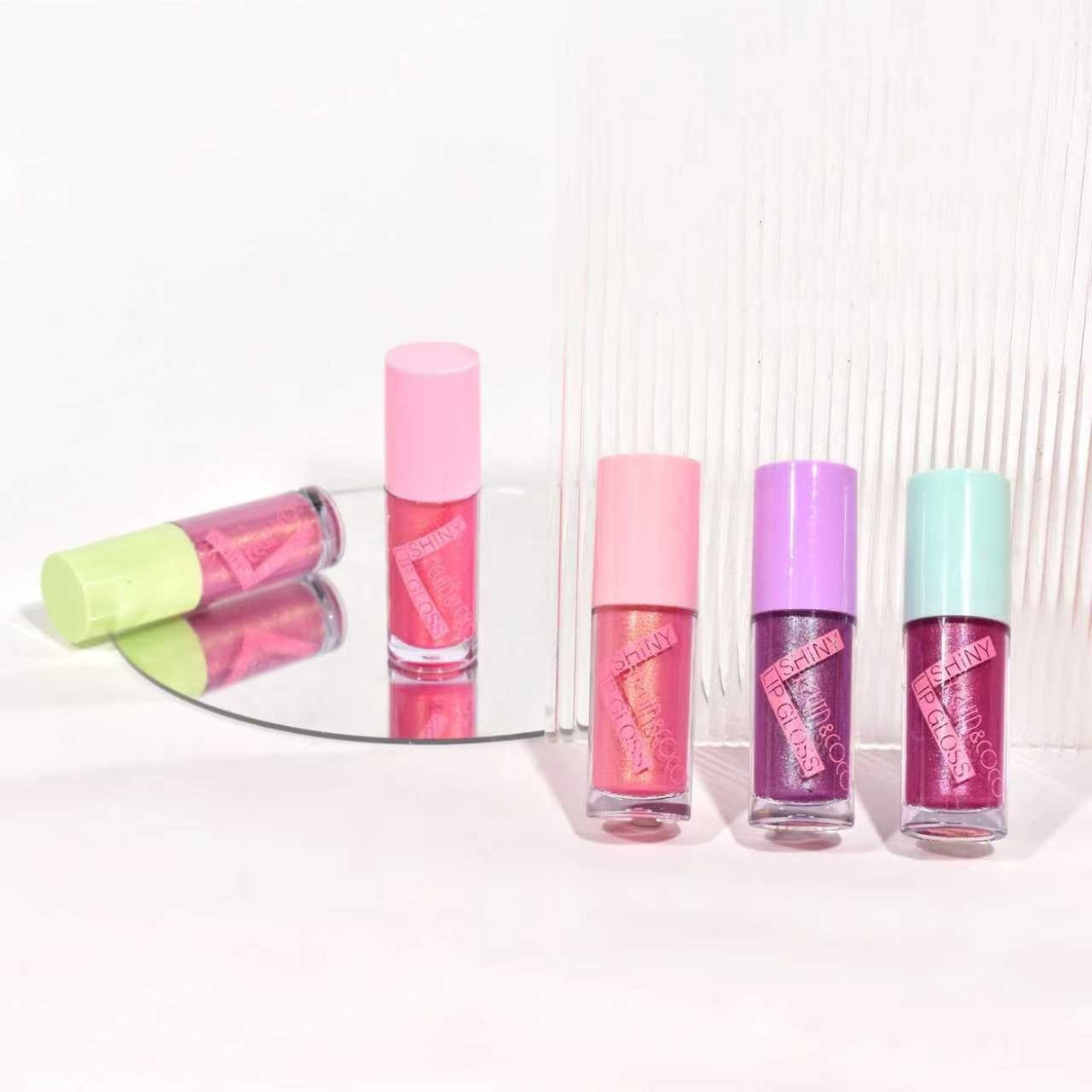 Set 5 Rujuri, Kevin Coco, Dreamy Pink, Lip-Gloss, Sidefate, Multicolor - vivimall.ro