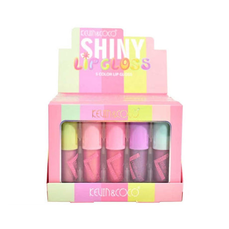 Set 5 Rujuri, Kevin Coco, Dreamy Pink, Lip-Gloss, Sidefate, Multicolor - vivimall.ro