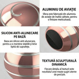 Sfera Fidget Spinner Metalic, Flippy, Corp Aliaj Zinc, Rulment Inox, Jucarie Antistres pentru Focus si Relaxare, Diametru 40 mm, Gadget pentru Birou, Scoala, Cadou pentru Copii si Adulti, Roz - vivimall.ro