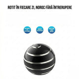 Sfera Fidget Spinner Metalic, Flippy, Corp Aliaj Zinc, Rulment Inox, Jucarie Antistres pentru Focus si Relaxare, Diametru 40 mm, Gadget pentru Birou, Scoala, Cadou pentru Copii si Adulti, Negru - vivimall.ro
