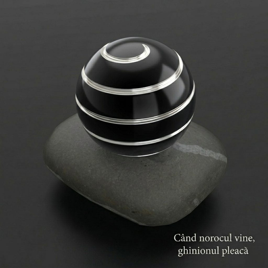 Sfera Fidget Spinner Metalic, Flippy, Corp Aliaj Zinc, Rulment Inox, Jucarie Antistres pentru Focus si Relaxare, Diametru 40 mm, Gadget pentru Birou, Scoala, Cadou pentru Copii si Adulti, Negru - vivimall.ro