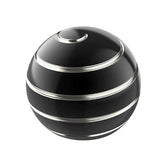 Sfera Fidget Spinner Metalic, Flippy, Corp Aliaj Zinc, Rulment Inox, Jucarie Antistres pentru Focus si Relaxare, Diametru 40 mm, Gadget pentru Birou, Scoala, Cadou pentru Copii si Adulti, Negru - vivimall.ro
