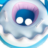 Colac de inot gonflabil pentru copii, Albastru, Model Rechin, 90 cm, Vivimall - vivimall.ro