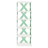 Organizator de Pantofi, Vivimall, 5 Straturi, din ABS, Suport Modular, 65.5 x 24 x 26 cm, Turcoaz - vivimall.ro