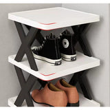 Raft organizator pantofi Vivimall cu încălțăminte aranjată pe 5 straturi, utilizare în hol sau dormitor