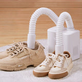 Uscator Electric de Pantofi, Vivimall, Suflanta cu Aer Cald, Reglabil, Silentios, Tensiune 220V, Doua Capete, 38x18x11cm, Alb - vivimall.ro