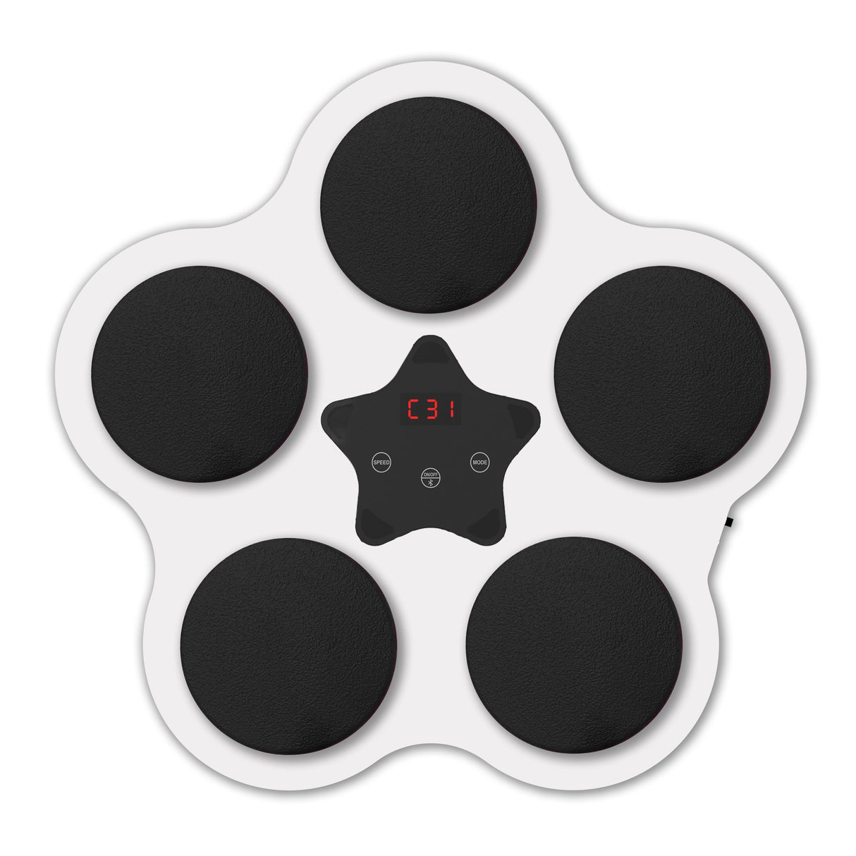 Боксова играчка с музика и светлини, Bluetooth, USB зареждане, приложение с вендуза, 5 мишени, 930 г 
