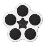 Jucarie de Boxat cu Muzica si Lumini, Vivimall, Bluetooth, Incarcare USB, Aplicare cu Ventuze, 5 Tinte, 40x38x8 cm, 930 g, Alb - vivimall.ro