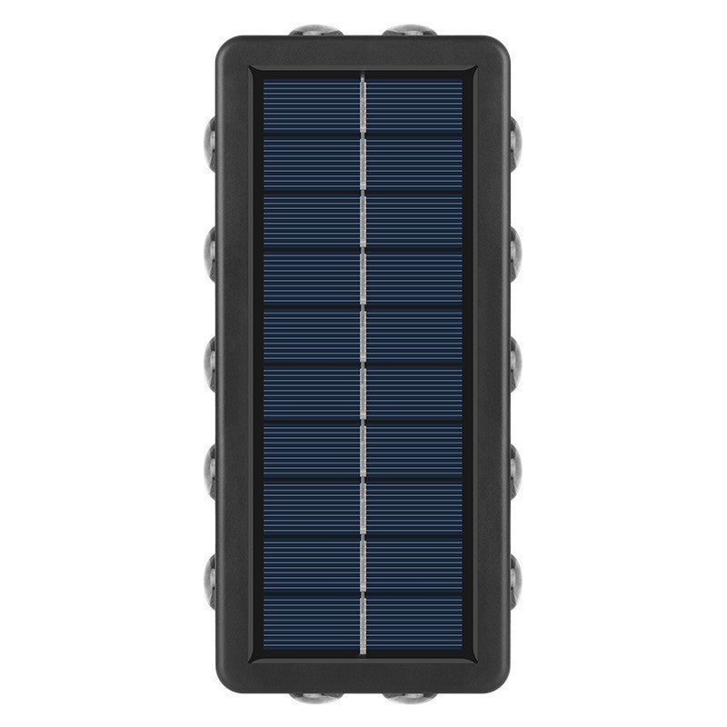 Соларна лампа, 8+4 LED, топла светлина, изработена от ABS+PC, IP65
