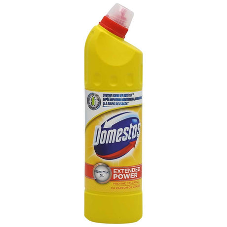 Soluție WC lichidă Domestos Citrus Fresh 750 ml pentru curățare și dezinfectare baie, vedere frontală flacon