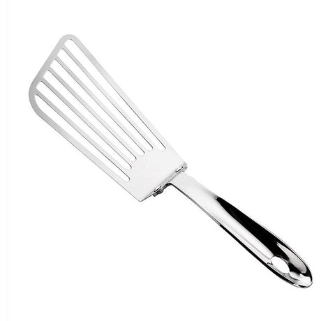 Spatula Flexibila Fish Turner, Din Otel, Durabila, Cu Margini Subtiri Pentru Taiere, Pentru Carne, Oua, Peste, Multifunctionala, Argintiu - vivimall.ro